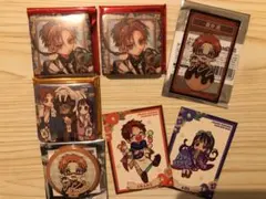 地縛少年花子くん　茜　葵　化け猫旅館　スクエア缶バッジ花子くんミュージアム