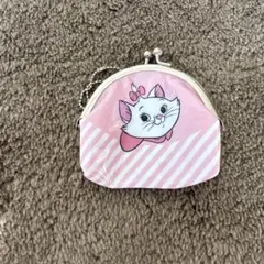 ディズニー　マリーちゃん　コインケース ピンク