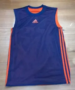 アディダス バスケシャツ リバーシブル ノースリーブ メンズM 紺 adidasのサムネイル