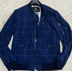 極美品 ブラックレーベルクレストブリッジ MA-1 ジャケット ブルゾン L 紺