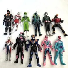 仮面ライダー ウルトラマン フィギュアセット 11体 ソフビ　まとめ売り