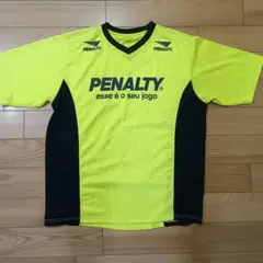 ※値下げ中※ペナルティPENALTY プラシャツ Tシャツ 蛍光イエローＬ旧ロゴのサムネイル