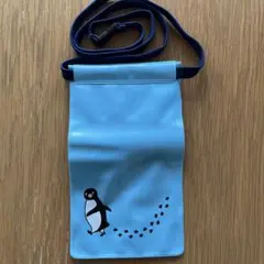 Suica ペンギン 防水スマホケース ネックストラップ付