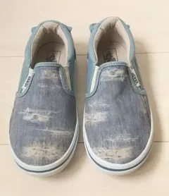 VANS☆ダメージデニム風スリッポン 20cm