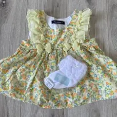 moujonjon 花柄トップス 80cm