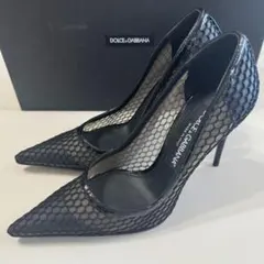 DOLCE&GABBANA メッシュ パンプス ブラックのサムネイル