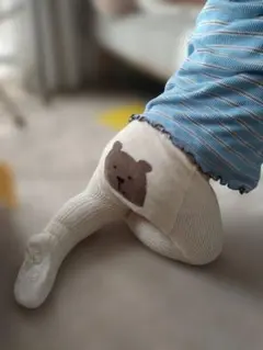baby GAP クマデザイン ベビータイツ 0-12ヶ月