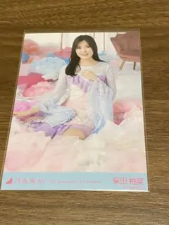 柴田柚菜 レアポ 座りヒキ 結成15周年記念 生写真 乃木坂46 4期生