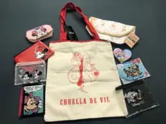 クルエラ・デ・ヴィル トートバッグとディズニーグッズポーチおまとめ出品