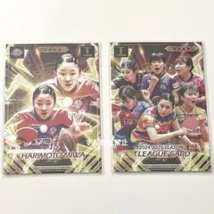張本美和　木下アビエル神奈川　カード　トレカ　tリーグ 卓球　グッズ　非売品