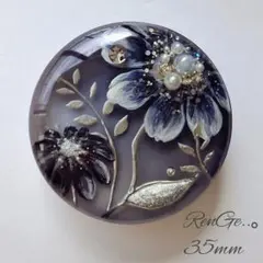 【467】:*手描き*:レジンヘアゴムorポニーフック