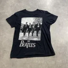 THE BEATLESビートルズ バンドT半袖Tシャツ メンズMブラック ロックのサムネイル