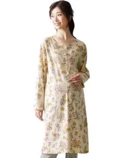 ベルメゾン　マタニティパジャマ　長袖　花柄