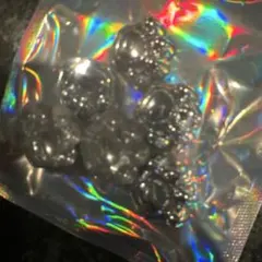 シルバーネイルパーツ 6個セット　ビーズ