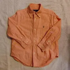 ☆美品☆Ralph Lauren オレンジ 長袖シャツ 3/3T(100cm)