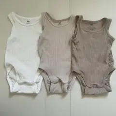 H&M オーガニックコットン 肌着 62/68cm 3点セット