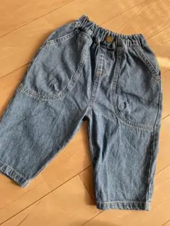 80cmテータテートデニムブルー カジュアルパンツ