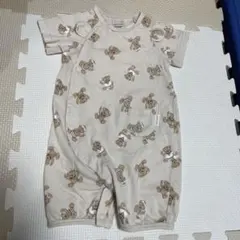 petit main クマ柄ロンパース(50〜70)