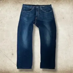 リーバイス 505 ストレート デニムパンツ ジーンズ W34 L32 濃紺