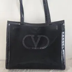 VALENTINO Vロゴ メッシュ トートバッグ ヴァレンチノ　A4のサムネイル