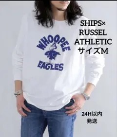 SHIPS別注 RUSSELL ATHLETIC プリント Tシャツ