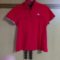 BURBERRY GOLF 半袖ポロシャツ L レッド
