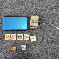 ニンテンドー3DS LL 青 本体 + ゲームソフト7本