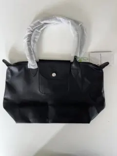 新品 ロンシャンプリアージュシティショ ルダーバッグ ブラック Mサイズ