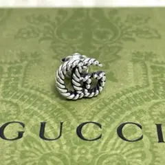 GUCCIグッチ マーモントGG ツイストピアス片耳　燻　メンズ/レディース