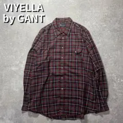 VIYELLA by GANT XL チェックシャツ ウールコットン 古着のサムネイル