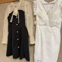 Tika キャバドレス ガーリー 2枚まとめのサムネイル