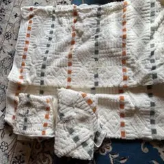 ストライプ模様のタオルセット