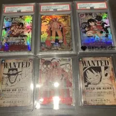 ロジャー、ルフィ、エースコミパラ PSA10