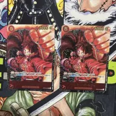 ワンピースカード モンキー・D・ルフィ ST01-012 パラレル 書き下ろし
