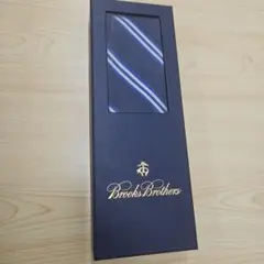 【新品未使用品】ブルックス ブラザーズ　ネクタイ　ネイビーブルー　ストライプのサムネイル