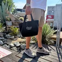 再入荷☆LUSSO SURF ロングビーチトートバッグ　ブラック　雑誌掲載！