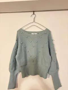 N. コットン アクリル素材　ニット
