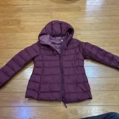 UNIQLO 中綿コート 140 ワインレッド