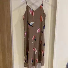 DHOLIC キャミワンピ ブラウン 花柄