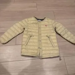 クリーム色のキルティングダウンコート 100cm