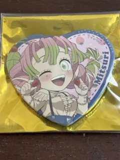 鬼滅の刃 ストロベリーフェスティバル2025 ハート缶バッジ 甘露寺蜜璃