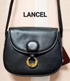 【LANCEL】ランセル ショルダーバッグ ブラック レザー タグ付き