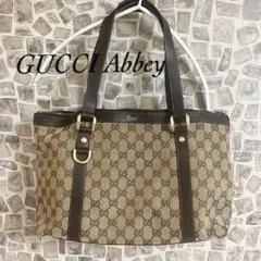 【美品の正規品】GUCCI Abbey トート バッグのサムネイル