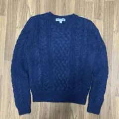 ユニクロ イネス ローゲージケーブル クルーネックセーター ニット Ｍ