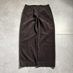 古着 90s〜 極太 コーデュロイパンツ ブラウン ブラック スラックス ワイド
