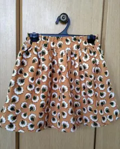 SM2 ブラウン系花柄スカート Mサイズ