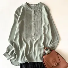 ピンタック シャツ