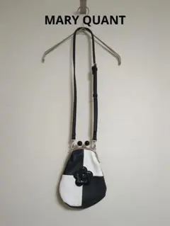 【美品】マリークワント　格子　ガマ口　デイジー 2WAYショルダー