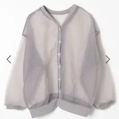 nico and ニコアンド シアーオーガンジー2WAYカーディガン