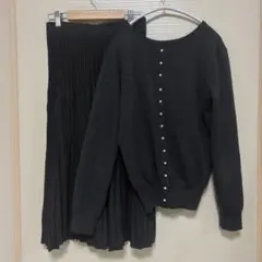 【オンワード】ニットセットアップ　グレー